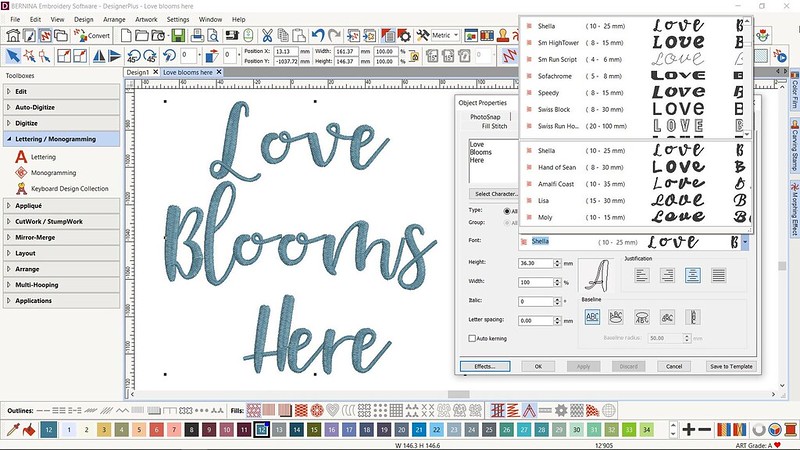 Вышивальный редактор Bernina Designer Plus V9