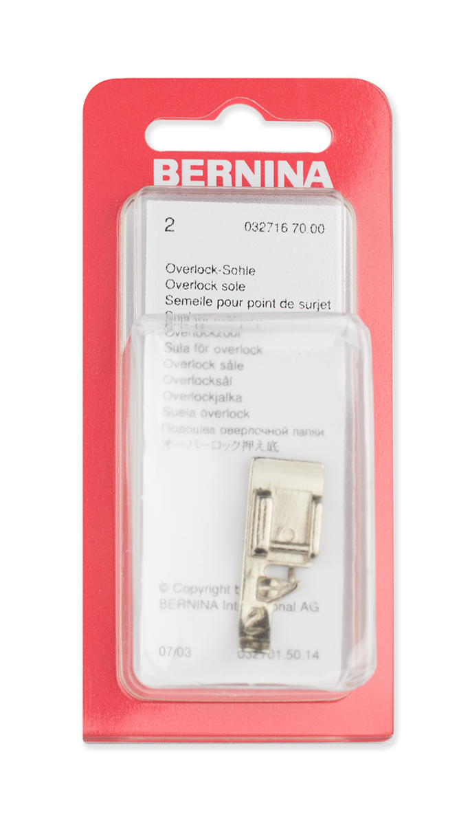 Oверлочная лапка Bernina # 2 (подошва)