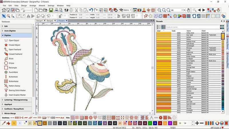Вышивальный редактор Bernina Designer Plus V9