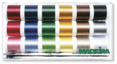 Набор вышивальных ниток Rayon № 40 однотонные ( арт. 8040), 18*200 м