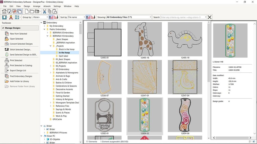 Обновление  Bernina Designer Plus Update v.9