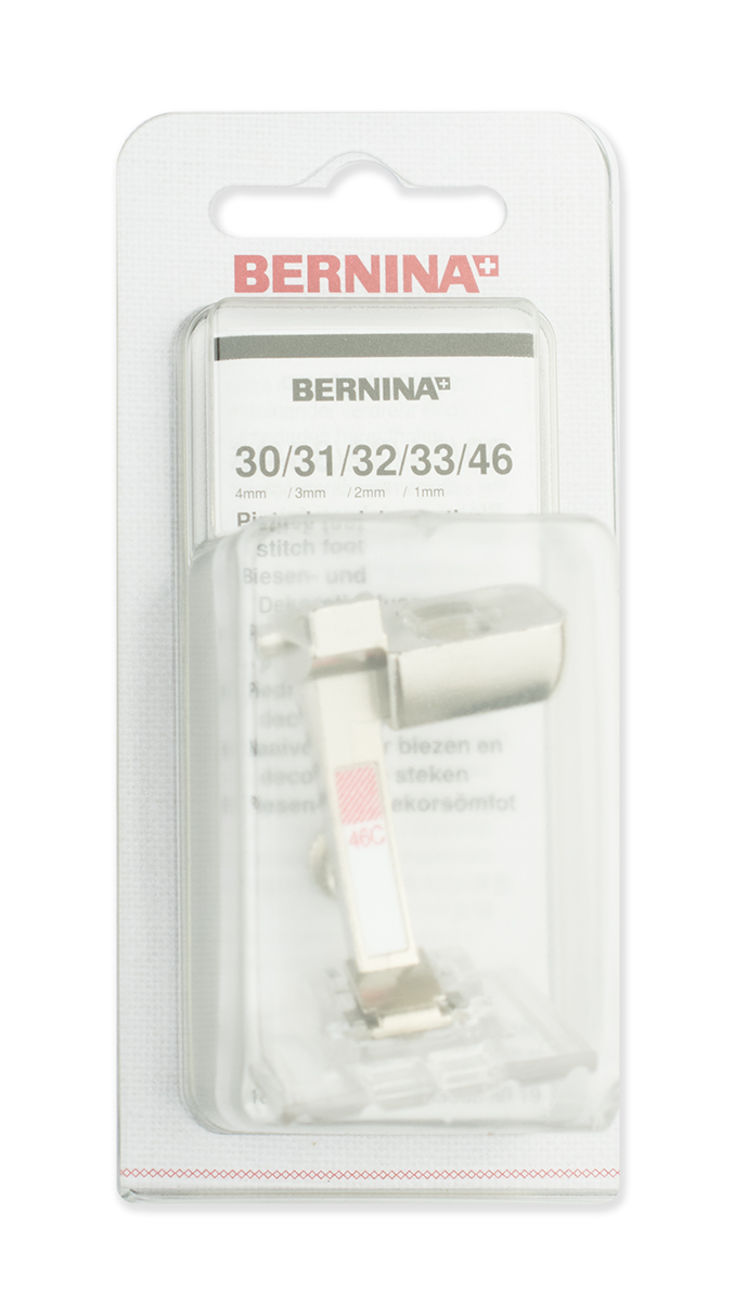 Прозрачная лапка Bernina # 46C для защипов и декоративных строчек