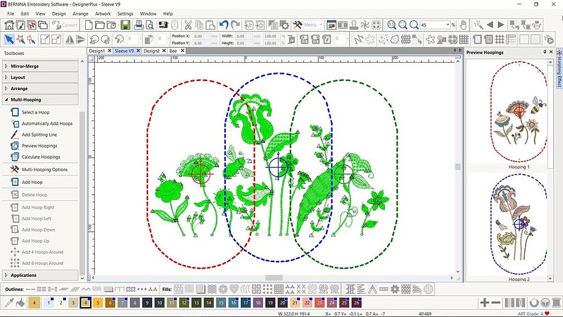 Вышивальный редактор Bernina Designer Plus V9