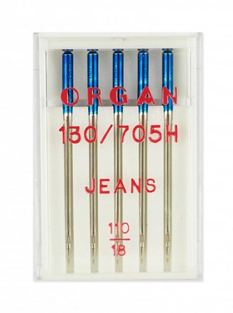 Иглы Organ джинс №110, 5шт.