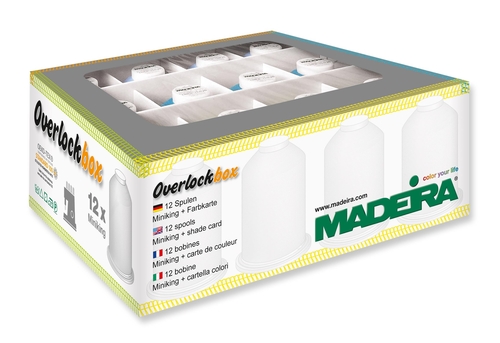 Набор ниток Madeira Overlockbox 3+1 "Apple & Blue" (арт. 9201)
