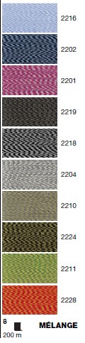 Вышивальные нитки Rayon № 40 Меланж (200 м), арт. 9840
