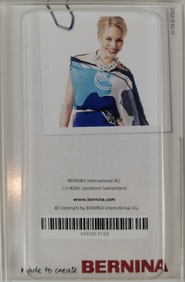 Игольная пластина Bernina Artista для прямой строчки и CutWork (оранжевая) арт. 292958