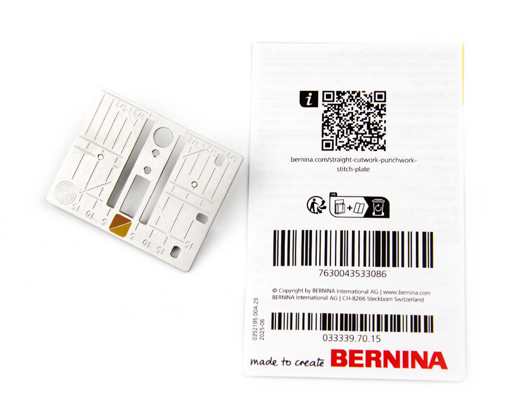 Игольная пластина BERNINA 3 серии (Gen. 2), без CutWork