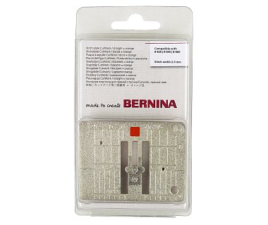 Игольная пластина Bernina 9мм для прямой строчки и CutWork (оранжевая)