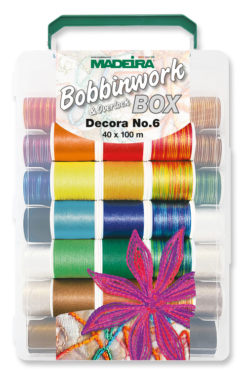 Набор ниток Madeira Bobbinwork Box Decora № 6 (арт. 8059), 40×100 м