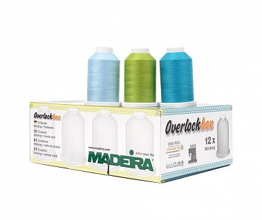 Набор ниток Madeira Overlockbox 3+1 "Apple & Blue" (арт. 9201)