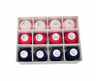 Набор ниток Madeira Overlockbox 3+1 "Navy & Pink" (арт. 9202)